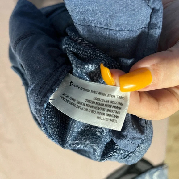 100% Cotton Chambray Shorts Women’s Size 6 perfect condition button closure - Picture 5 of 5